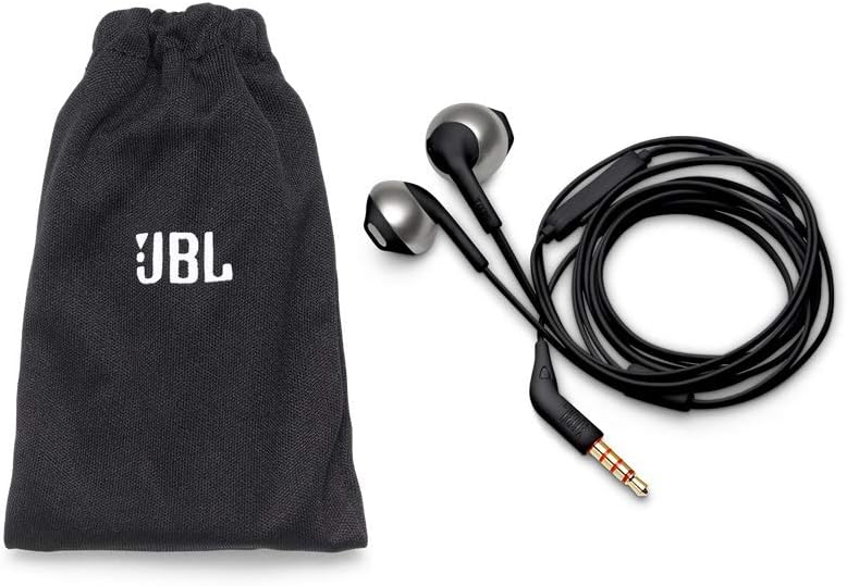 JBL TUNE 205 - In-Ear Headphone with One-Button Remote/Mic - Black
