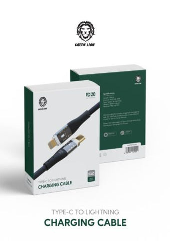 Green Type-C To Lightning Charging Cable