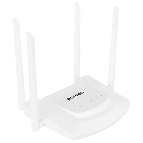 Porodo High-Speed 4G Router 300Mbps - White