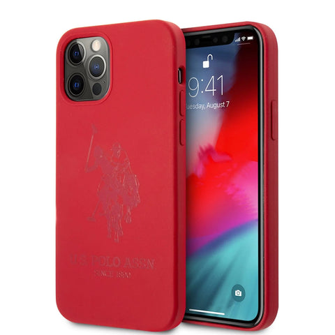 U.S.Polo Assn Iphone 12 Pro Silicon Case - Red