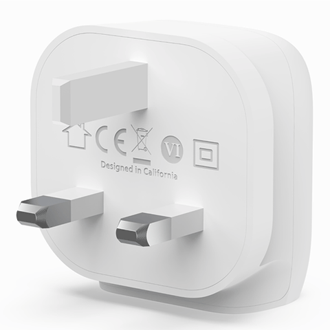Belkin BoostCharge USB-C Wall Charger 20W + USB-C Cable with Lightning Connector - White
