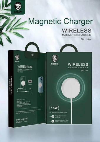 Green Magnetic Charger 15W