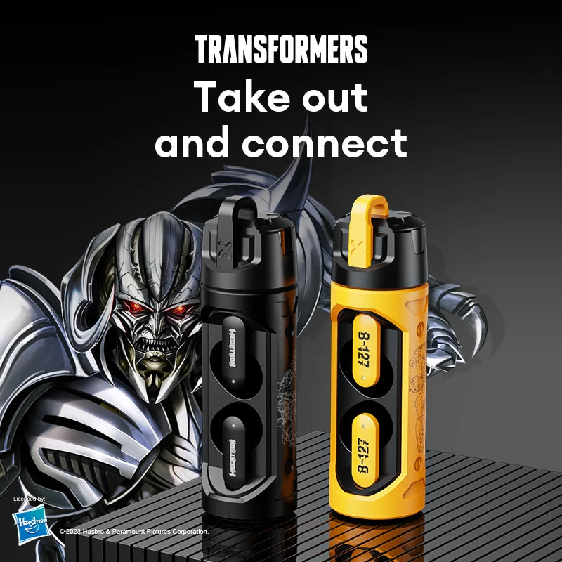 Transformers TF-T11 TWS Bluetooth 5.4 Headset: HiFi Stereo Earbuds for Gaming and Music, Dual Mode Headphone with HD Mic - Earphone Choice