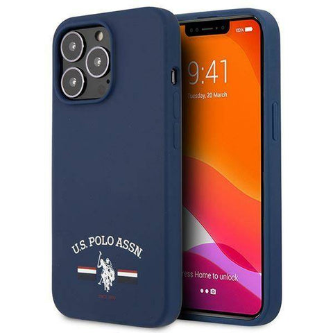 U.S.Polo Assn Iphone 13 Pro Silicon Case - Blue