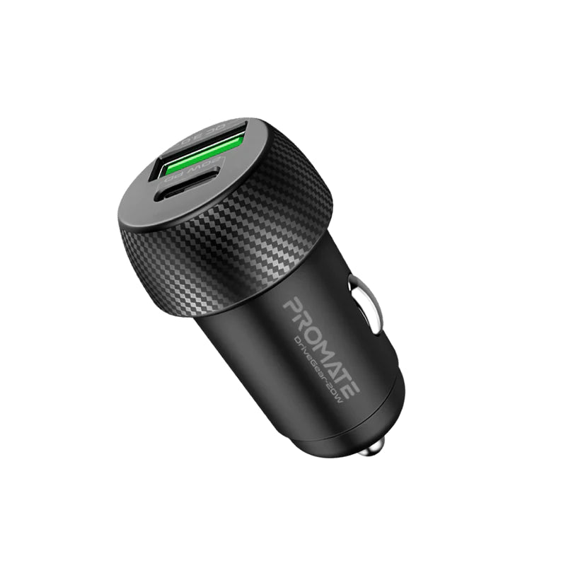 Promate 20W Quick Charging Mini Car Charger