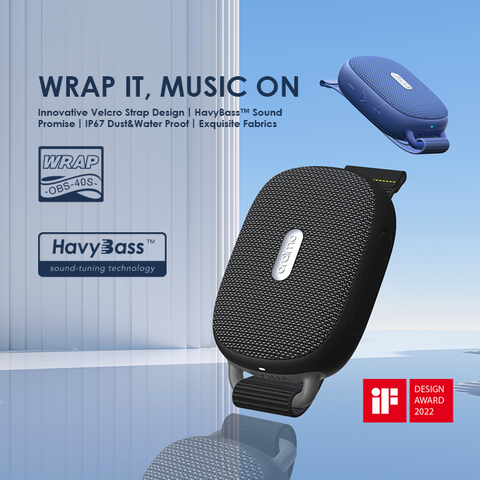 Oraimo OBS-40S Wrap Heavy Bass Strap Design Portable Wireless Speaker