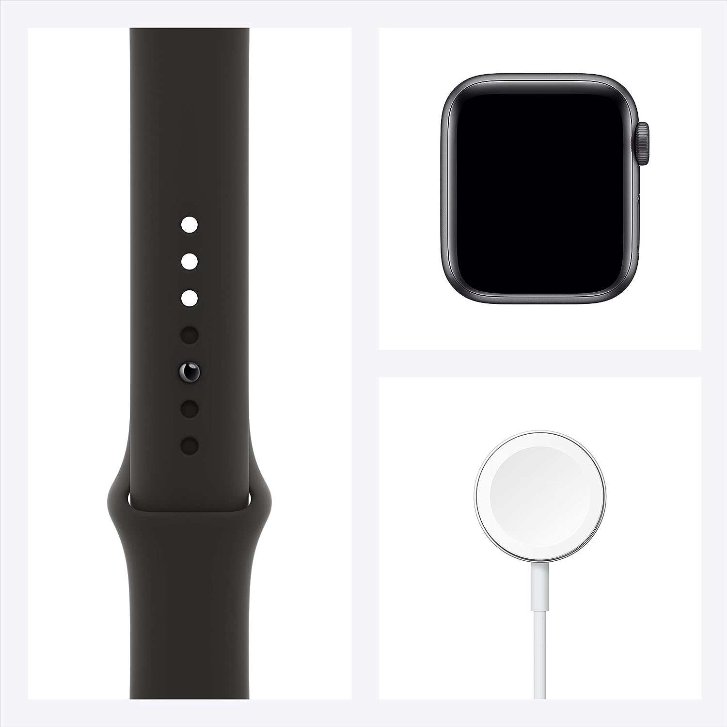 Apple Watch SE GPS 40mm Space Grey Aluminium Case with Midnight Sport Band