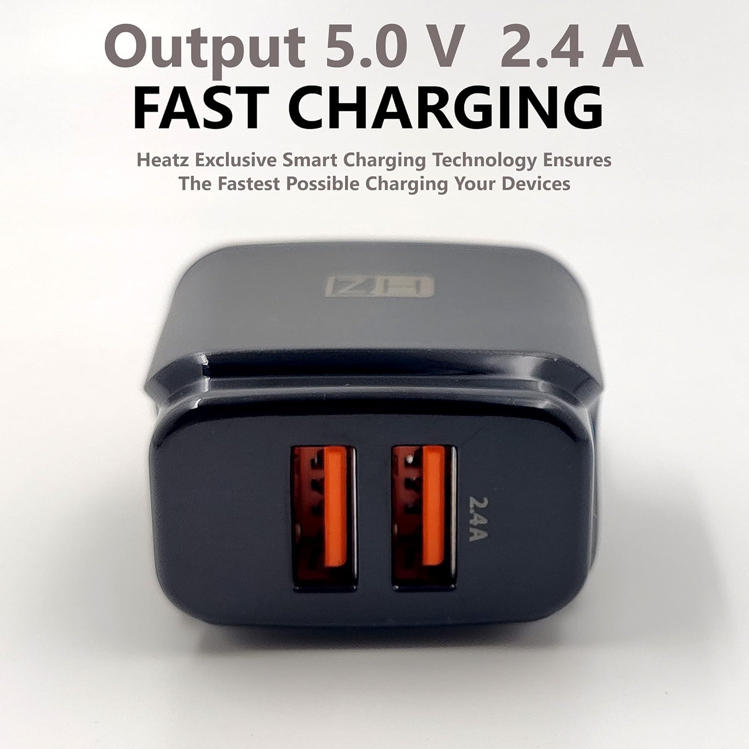 Heatz ZA34 USB Charger Adapter with Micro USB Cable