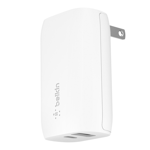 Belkin BoostCharge USB-C PD + USB-A Wall Charger 32W - White