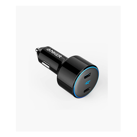 Anker PowerDrive+ III Duo 48W Car Charger with 2 USB-C PowerIQ 3.0 Ports – Black