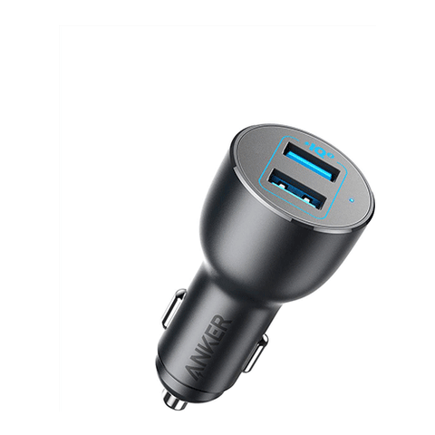 Anker 36W PowerDrive III 2-Port Metal Dual USB Car Phone Charger Adapter