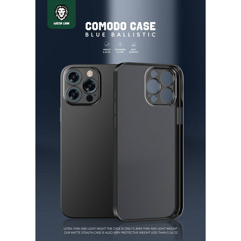 Green Lion Comodo for iPhone 13 Pro Case - Black
