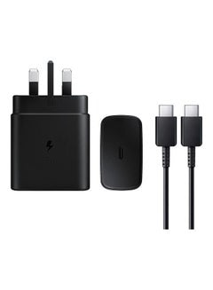 Samsung 45W PD Power Adapter USB-C Port/USB Type-C to C Cable - Black