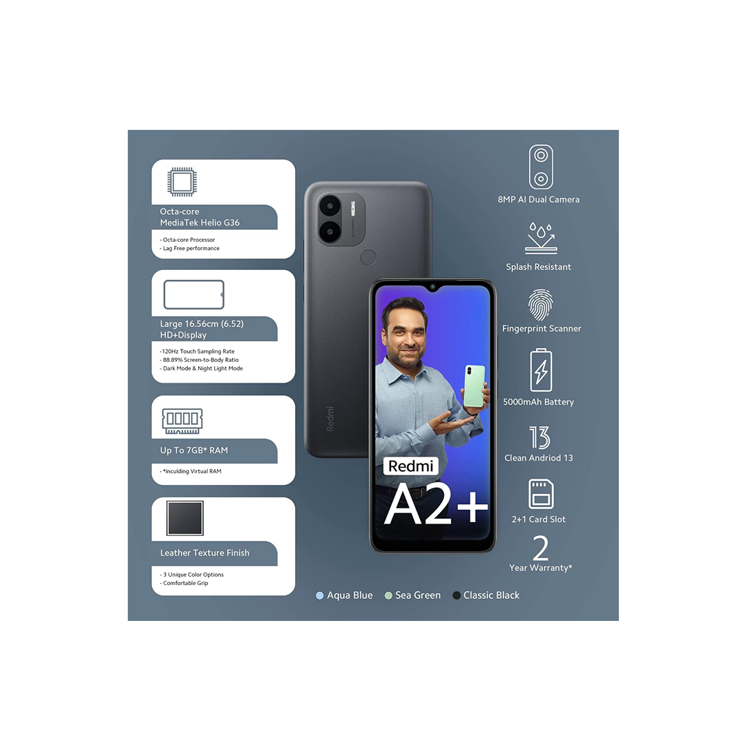 Xiaomi Redmi A2 Plus 4G 3GB 64GB - Black