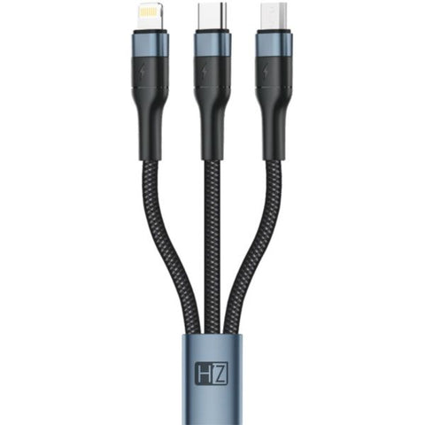 Heatz 3-in-1 Multi Charging Cable - Black