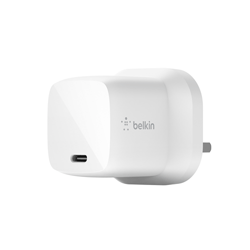 Belkin Boost↑Charge™ 30W Usb-C Pd Gan Wall Charger - White