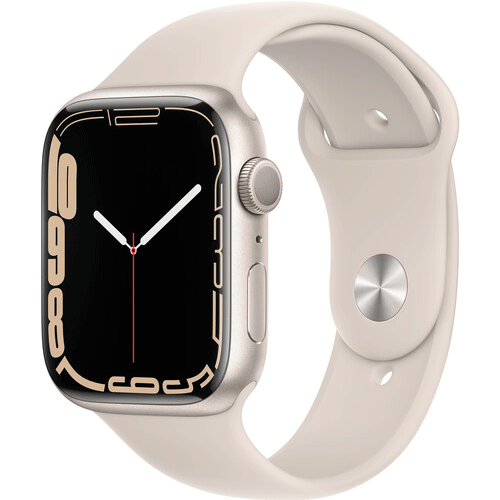 Apple Watch Series 7 GPS 45mm Aluminium Case with Sport Band Starlight
