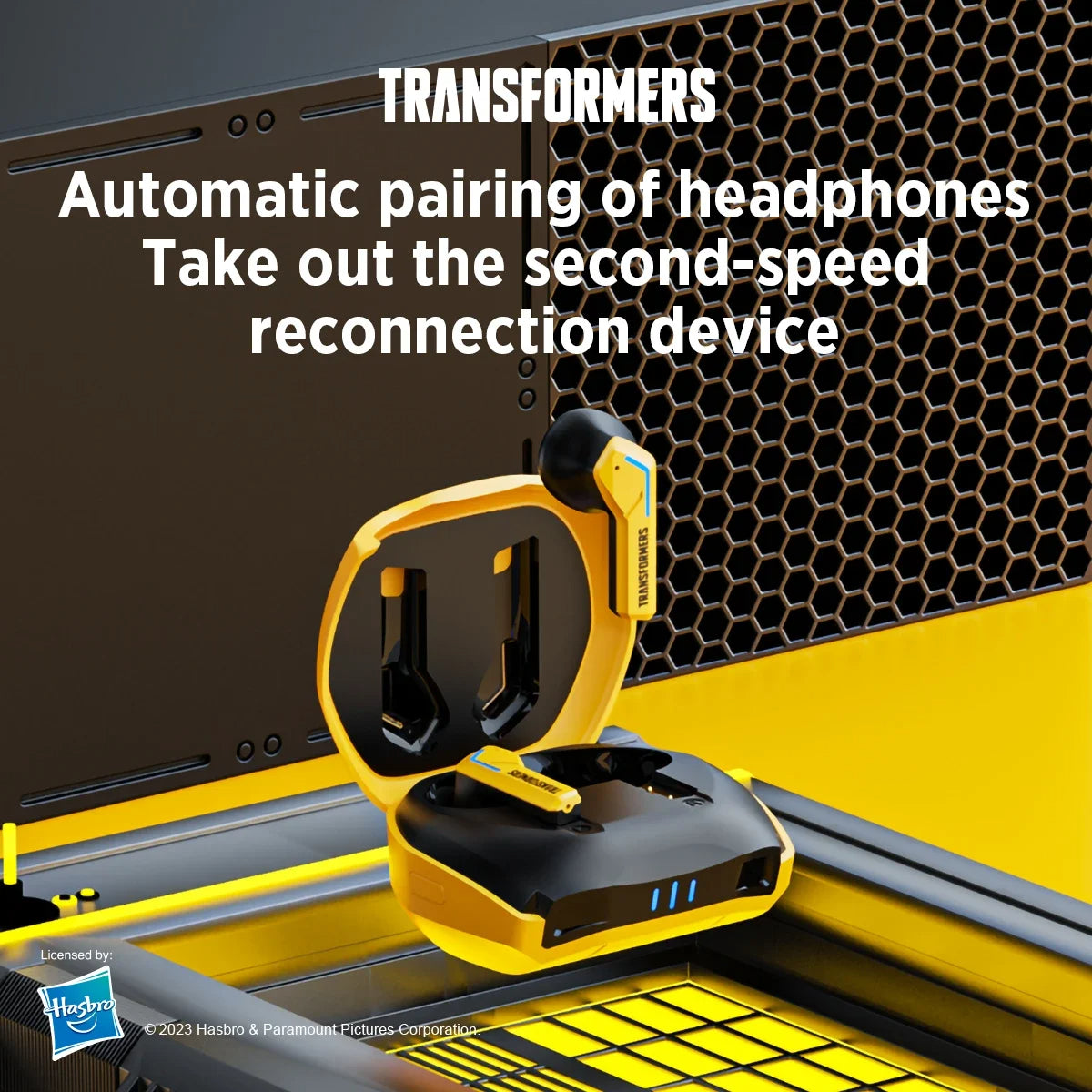 Transformers TF-T06 Bluetooth 5.3 Headset: Dual Mode, Noise Reduction, HIFI Earbuds for Gaming with Stable Connection