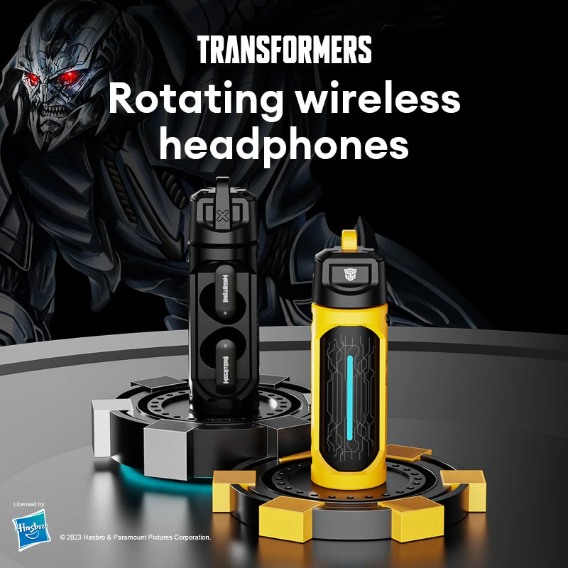 Transformers TF-T11 TWS Bluetooth 5.4 Headset: HiFi Stereo Earbuds for Gaming and Music, Dual Mode Headphone with HD Mic - Earphone Choice