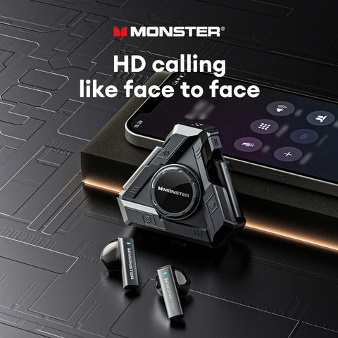 Monster XKT22 Fingertip Gyroscope Earbuds: Large Capacity Battery, Low Gaming Latency, HD Call Wireless Bluetooth Headset