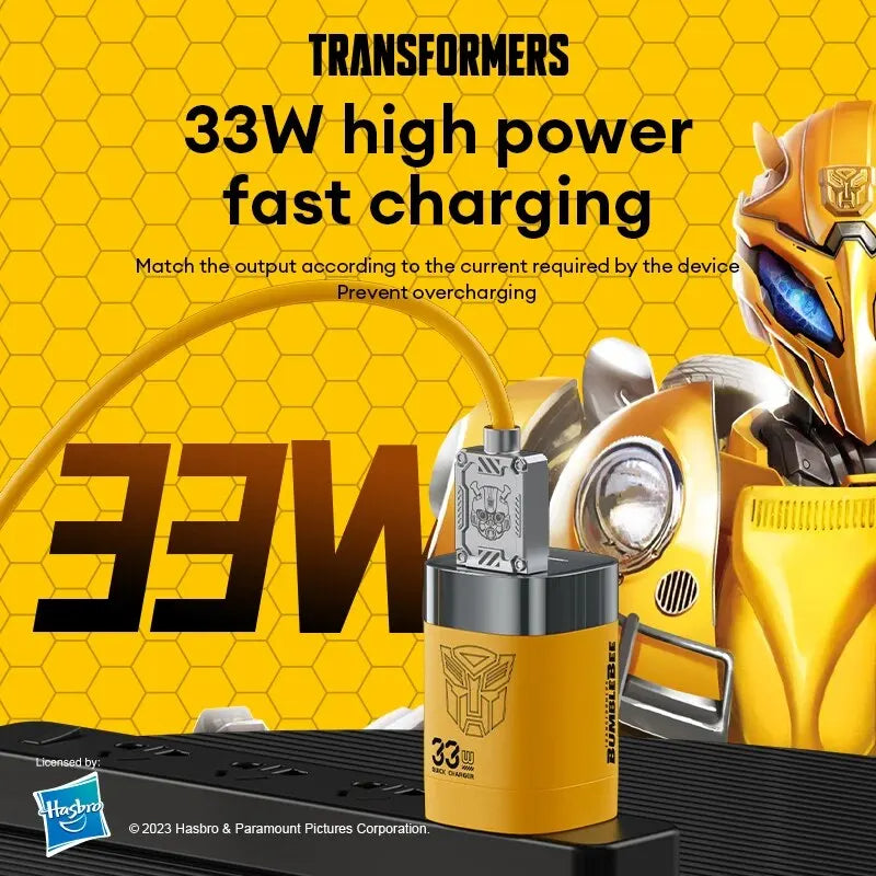 TRANSFORMERS  TF-K02 US 33W EU Charger Fast Charging Quick Charge Adapter for Xiaomi iPhone Charging Head USB Type C Dual Socket