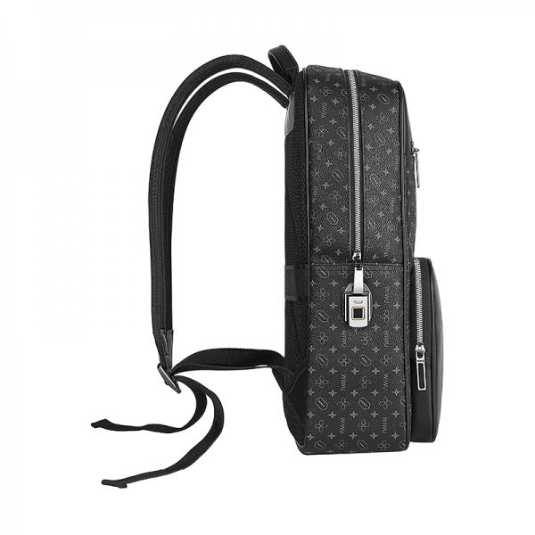 WIWU Master Fingerprint Lock Backpack - Secure and Stylish - Black