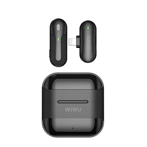 WiWU Mini Wireless Microphone for Phones - Portable Solo Microphone with ANC and Mute Function