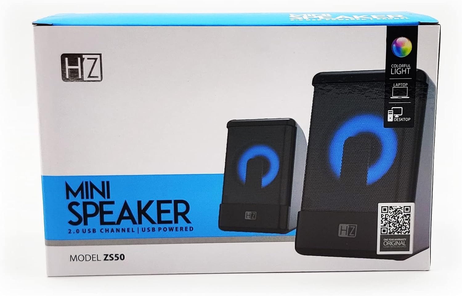 HEATZ ZS50 2.0 Multimedia Speakers with AUX, USB, and Volume Control