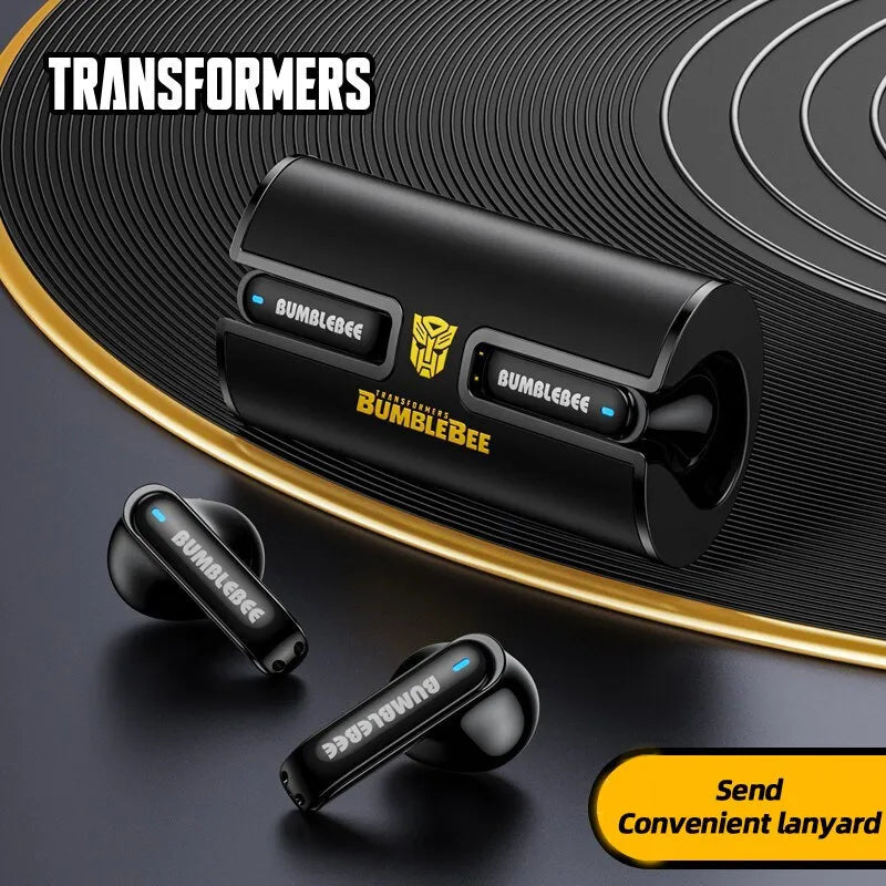 TRANSFORMERS TF-T02 TWS Bluetooth 5.3 Wireless Earphones: Dual Mode for Gaming and Music, Low Latency, HiFi Stereo Sound Headphones