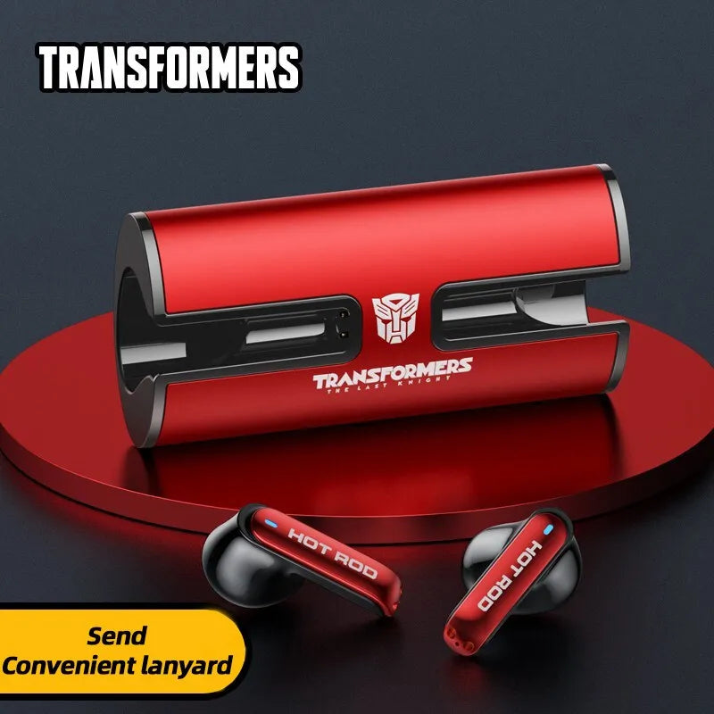 TRANSFORMERS TF-T02 TWS Bluetooth 5.3 Wireless Earphones: Dual Mode for Gaming and Music, Low Latency, HiFi Stereo Sound Headphones