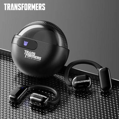 TRANSFORMERS TF-T09 New Ear Hook Wireless Headphones: Bluetooth 5.3 Sports Earbuds for Gaming with Long Battery Life