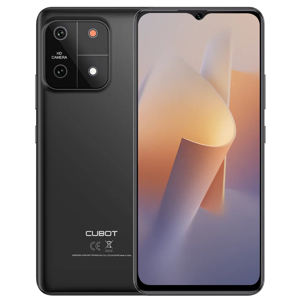 Cubot A1, Smartphone Android 13, Octa-core 8GB RAM, 128GB ROM, 6.56'' HD+ Screen, 13MP Camera, 5100mAh, Face ID