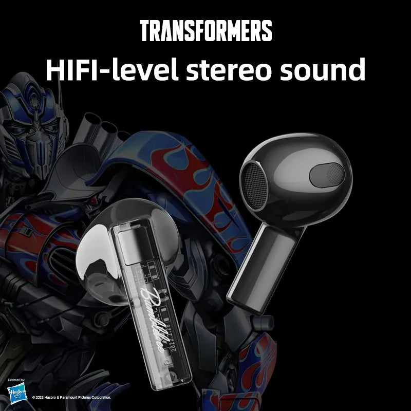 Transformers TF-T08 Bluetooth 5.3 Earphones: HiFi Sound, Noise Reduction, Long Battery Life for Gaming and Music