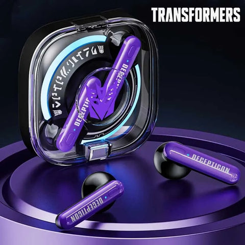 TRANSFORMERS TF-T03 Bluetooth 5.3 TWS Earphones: Wireless Gaming Earbuds with Low Latency, HiFi Sound, and Mic