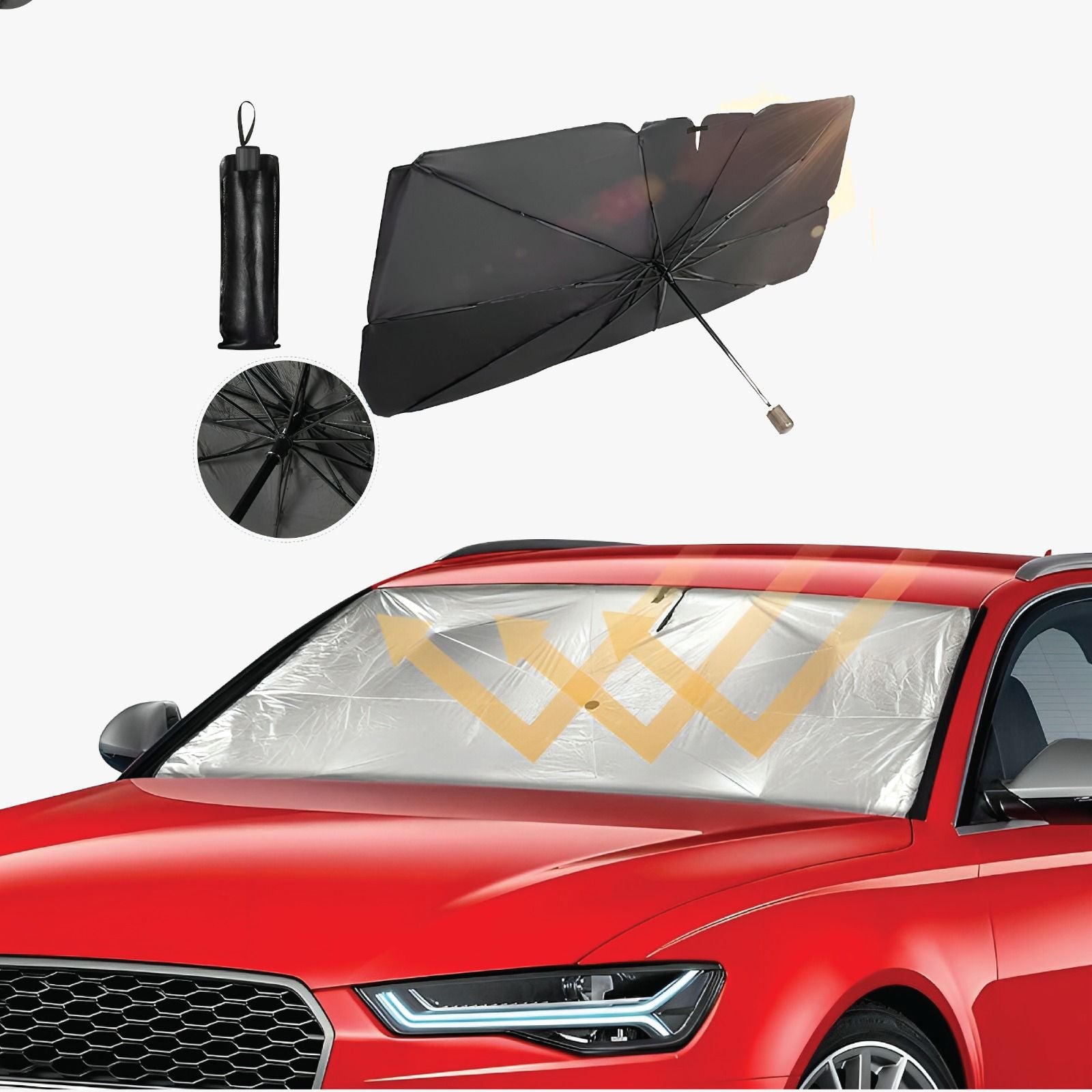 Green Lion Car Windshield Sunshade Umbrella: Ultimate UV Protection**