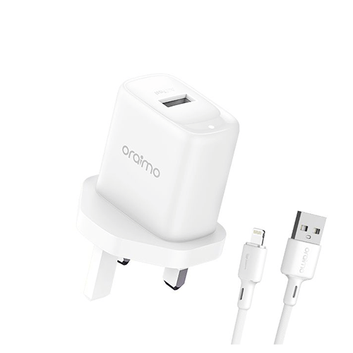 Oraimo Firefly 3 10W Fast Charging Charger Kit with Lightning Cable