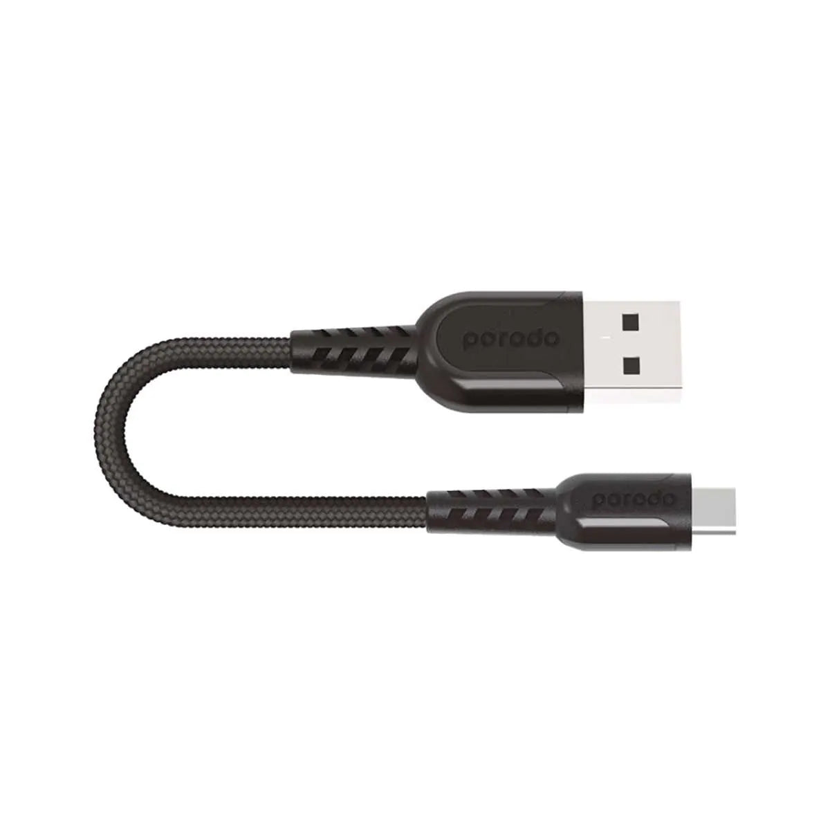 Porodo Metal Braided Type-c Cable - Black