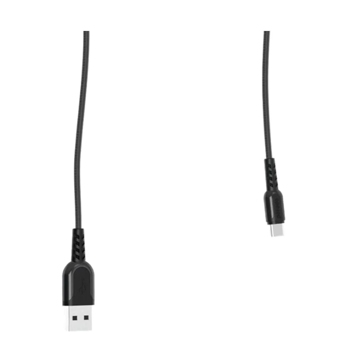 Porodo Metal Braided Type-c Cable - Black