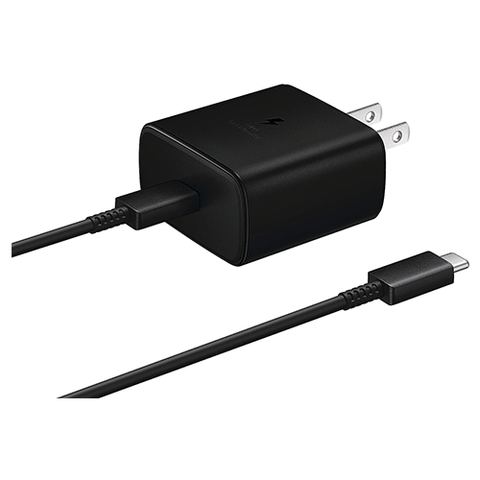 Samsung 45W PD Power Adapter USB-C Port/USB Type-C to C Cable - Black