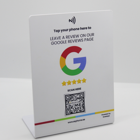 Google Review NFC Stand Review Us on Google | Ready to be activated instantly with your Google Review URL