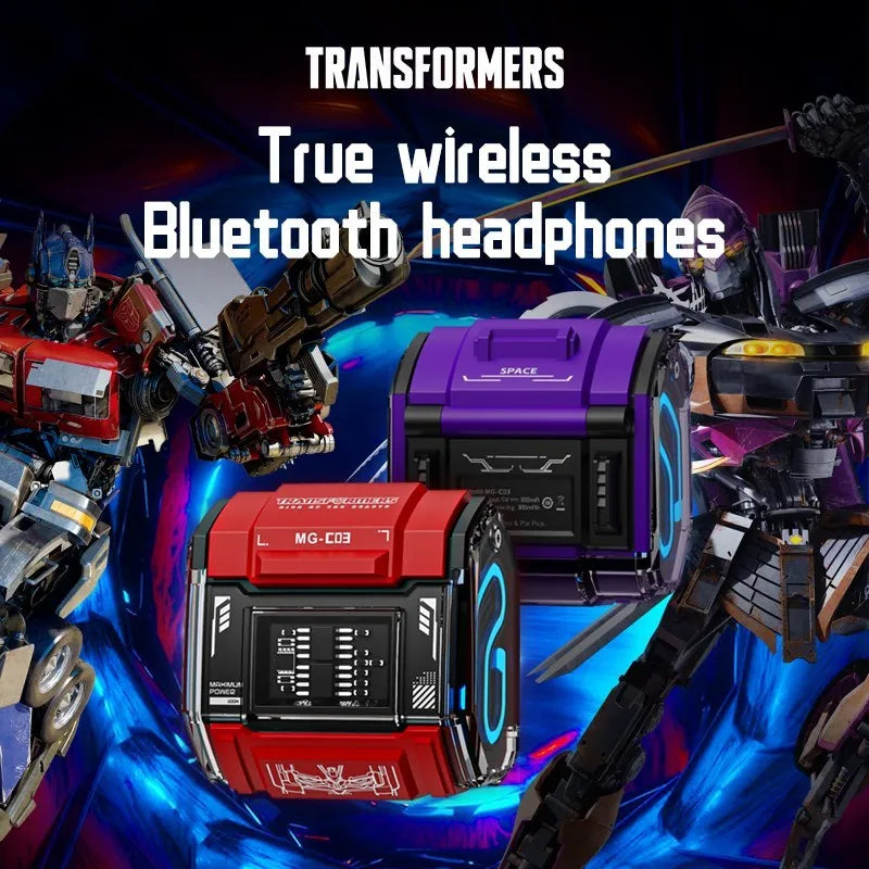Transformers MG-C03 TWS Bluetooth 5.3 Gaming Earphones: Low Latency, Long Battery Life, Ideal for Music, Sports, and Gaming