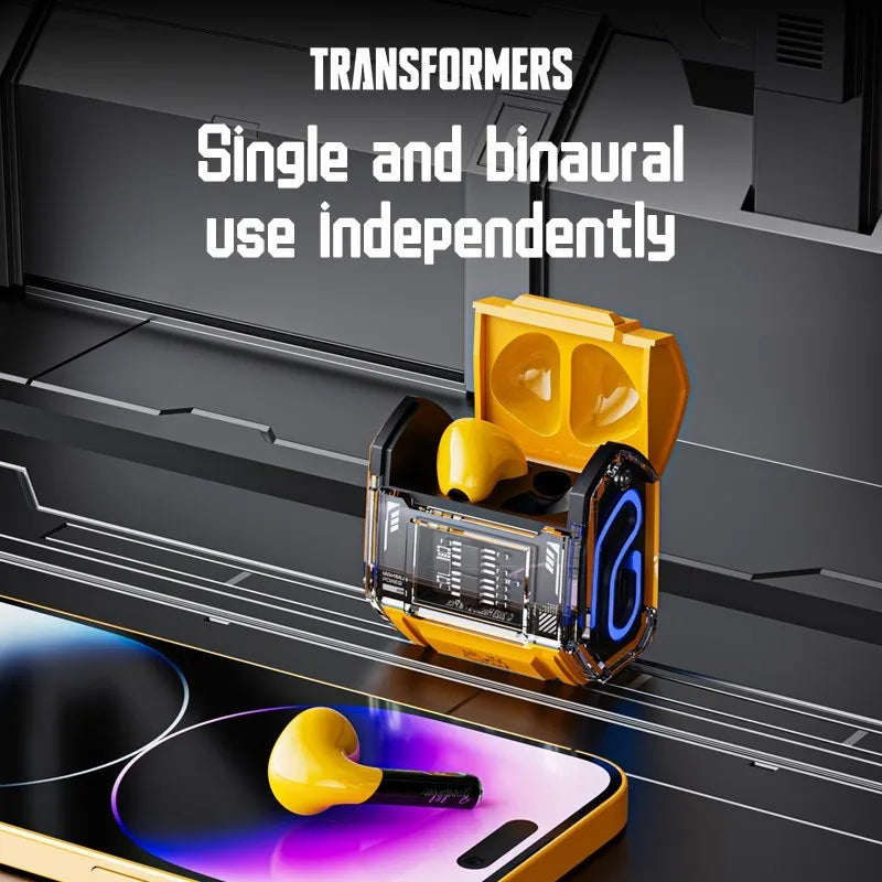 Transformers MG-C03 TWS Bluetooth 5.3 Gaming Earphones: Low Latency, Long Battery Life, Ideal for Music, Sports, and Gaming