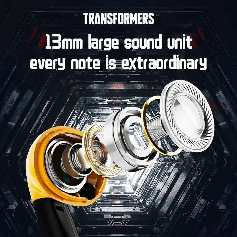 Transformers MG-C03 TWS Bluetooth 5.3 Gaming Earphones: Low Latency, Long Battery Life, Ideal for Music, Sports, and Gaming